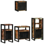 Badezimmermöbel-Set mit Regal 4 pcs Massives upgecyceltes Holz