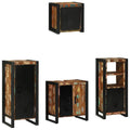 Badezimmermöbel-Set mit Regal 4 pcs Massives upgecyceltes Holz