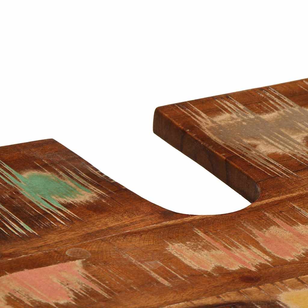 Badezimmermöbel-Set mit Regal 4 pcs Massives upgecyceltes Holz