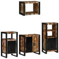 Badezimmermöbel-Set mit Regal 4 pcs Massives upgecyceltes Holz