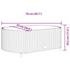 5-tlg. Garten-Sofagarnitur mit Kissen Schwarz Poly Rattan
