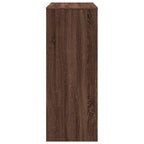 Bartisch mit Regal Braun Eiche 90x40x103,5 cm Holzwerkstoff
