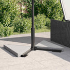 Schirmgewichtsscheiben 2 Stk. Grau Granit Dreieckig 14 kg