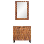 Badezimmer Sets 2 pcs Akazie Braun Winish Massivholz Mango