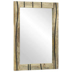 Badezimmerschrank-Set 2 pcs Natur Massivholz Mango
