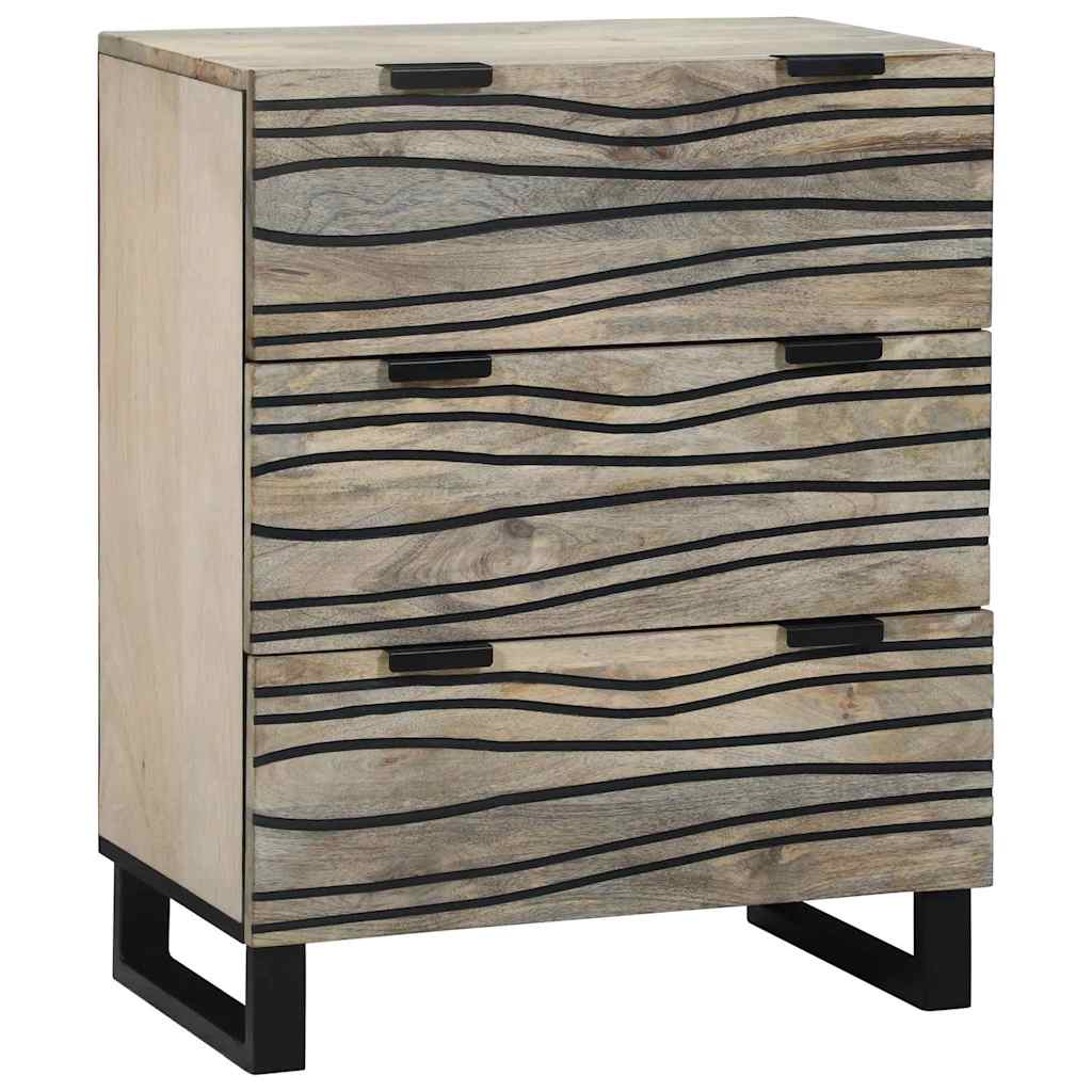 Badezimmermöbel-Set mit Schubladen 3 pcs Weiß Holzwerkstoff