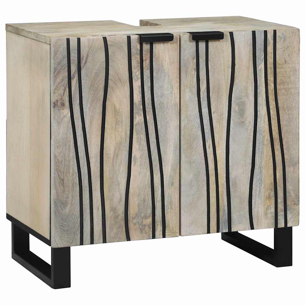 Badezimmermöbel-Set mit Schubladen 3 pcs Weiß Holzwerkstoff