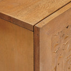 Badezimmermöbel-Set mit Regal mit Tür 2 pcs Braun Holzwerkstoff
