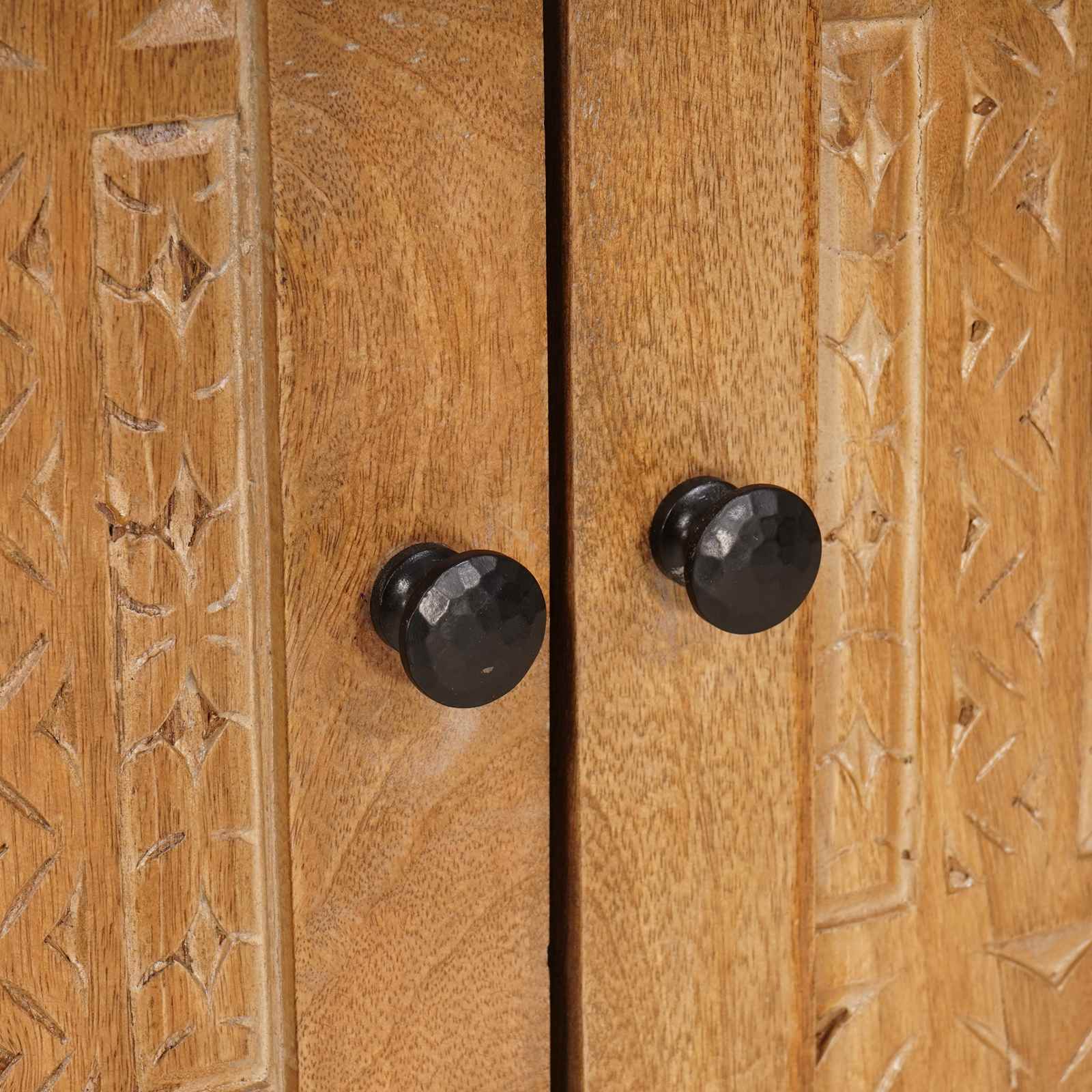 Badezimmermöbel-Set mit Regal mit Tür 2 pcs Braun Holzwerkstoff