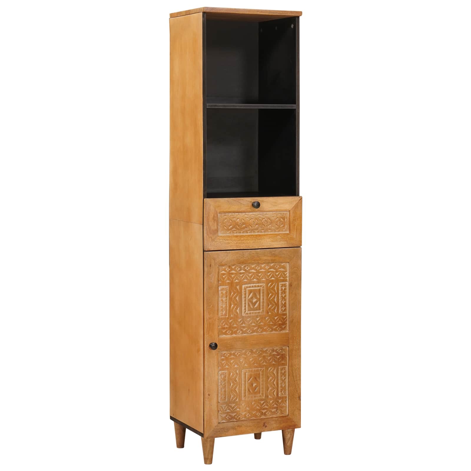 Badezimmermöbel-Set mit Schubladen 4 pcs Braun Holzwerkstoff