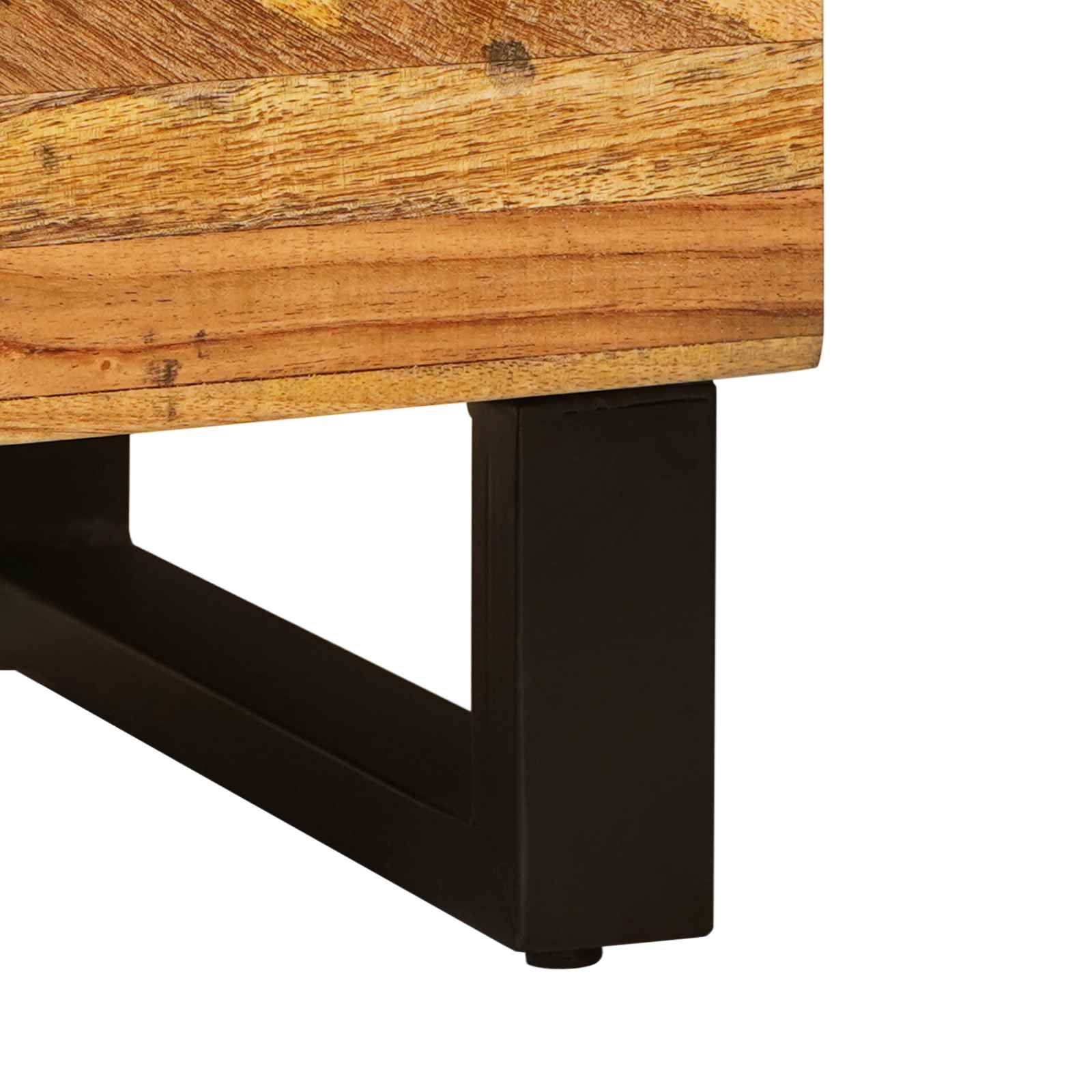 Badezimmer Sets mit Speicher 2 pcs Natur Massivholz Mango