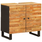 Badezimmer Sets mit Schubladen 5 pcs Natur Massivholz Mango