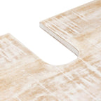 Badezimmermöbel-Set Wandmontiert 2 pcs Weiß Massivholz Mango