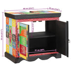 Waschbeckenunterschrank Braun 60 x 35 x 55 cm Massivholz Mango