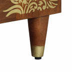 Badezimmerschrank-Set mit Tür 2 pcs Honigbraun Massivholz Mango