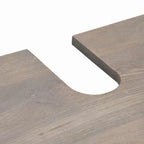 Badezimmerschrank-Set Wandmontiert 2 pcs Grau Massivholz Mango