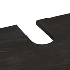 Badezimmerschrank-Set mit Tür 5 pcs Schwarz Massivholz Mango