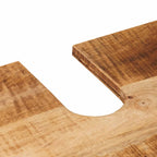 Badezimmerschrank-Set Wandmontiert 2 pcs Massivholz Mango