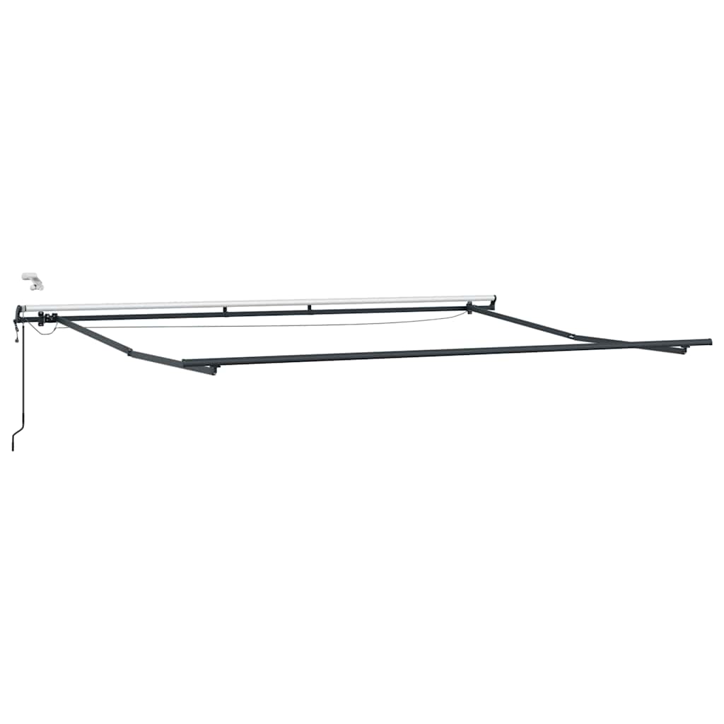 Markise Automatisch mit LEDs Weinrot 400x300 cm
