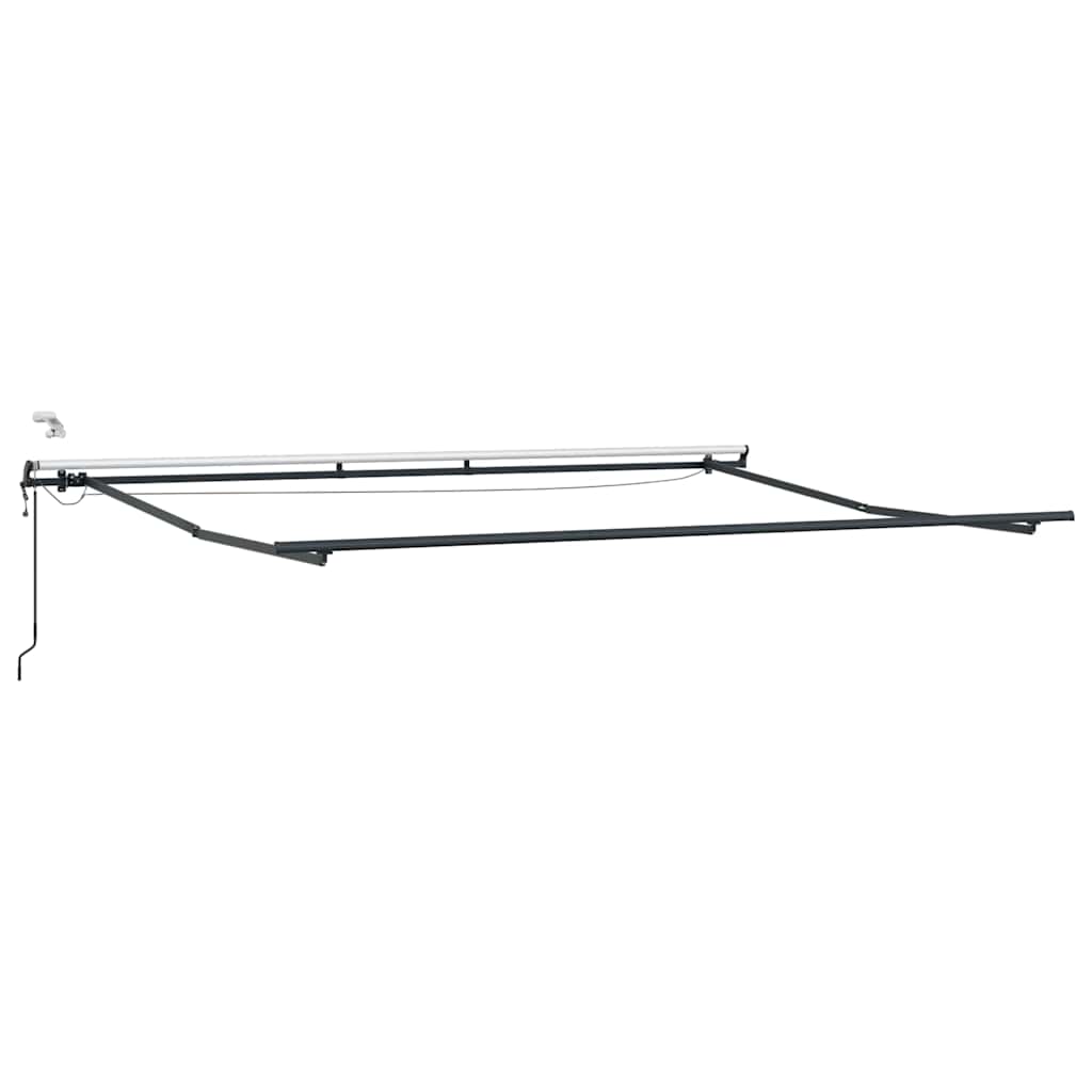 Markise Automatisch mit LEDs Weinrot 450x300 cm