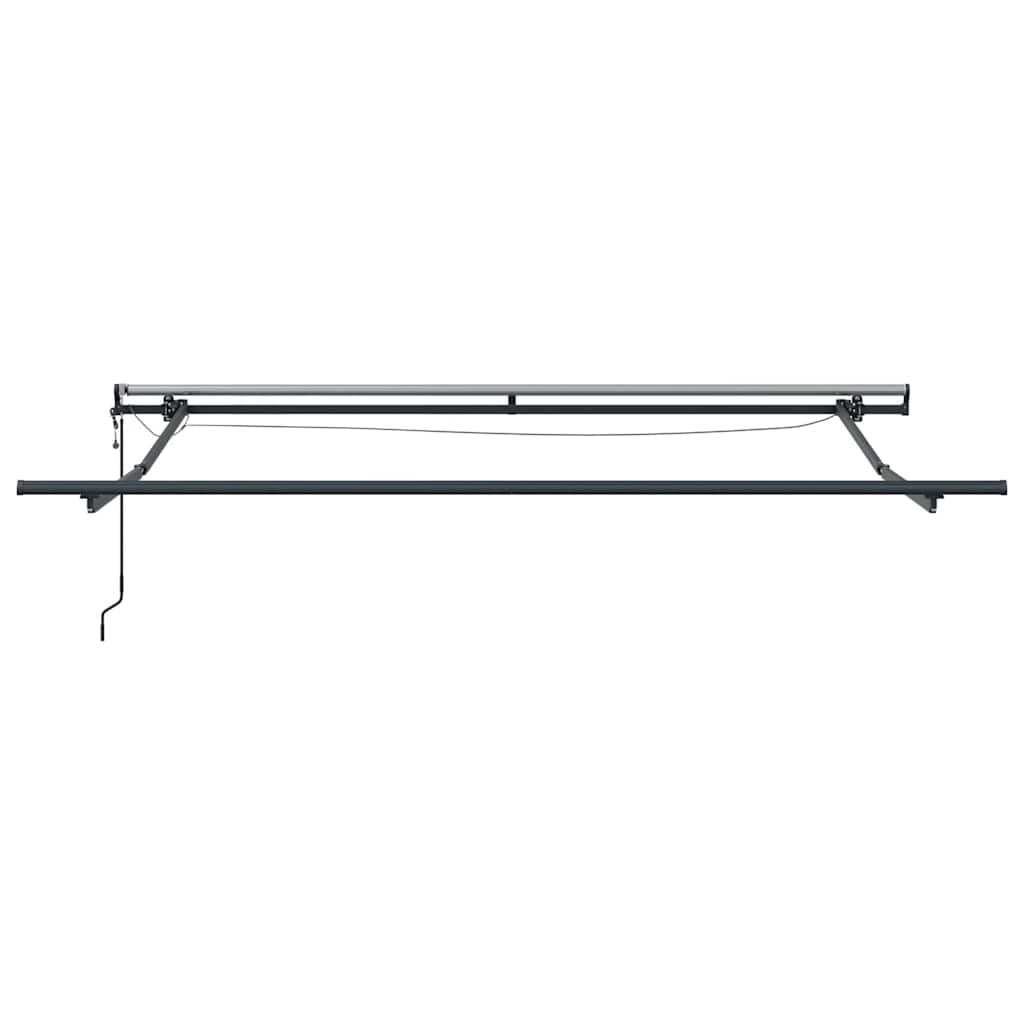 Markise Automatisch mit LEDs Braun 300x250 cm