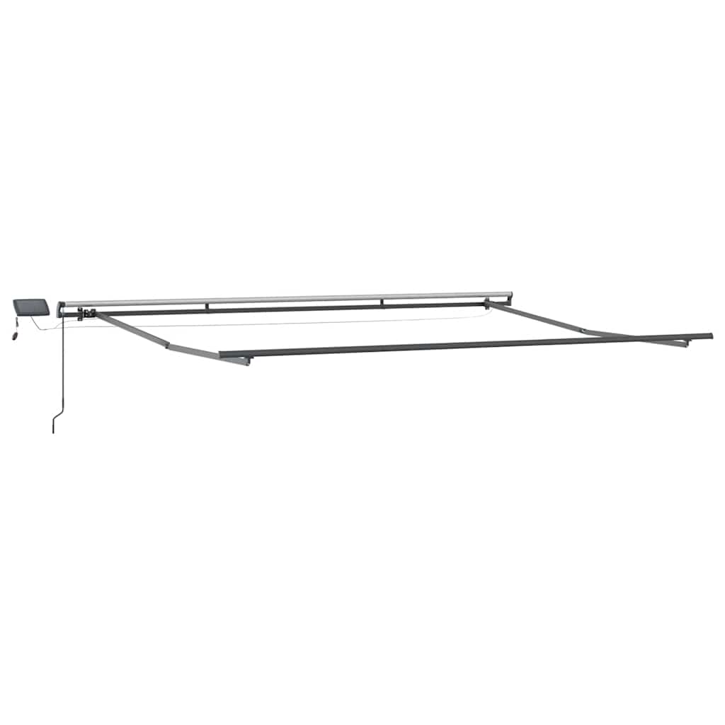Markise Manuell mit LEDs Braun 400x300 cm