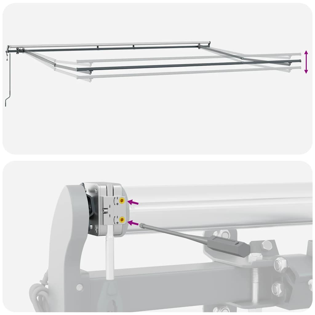 Markise Automatisch Braun 450x300 cm