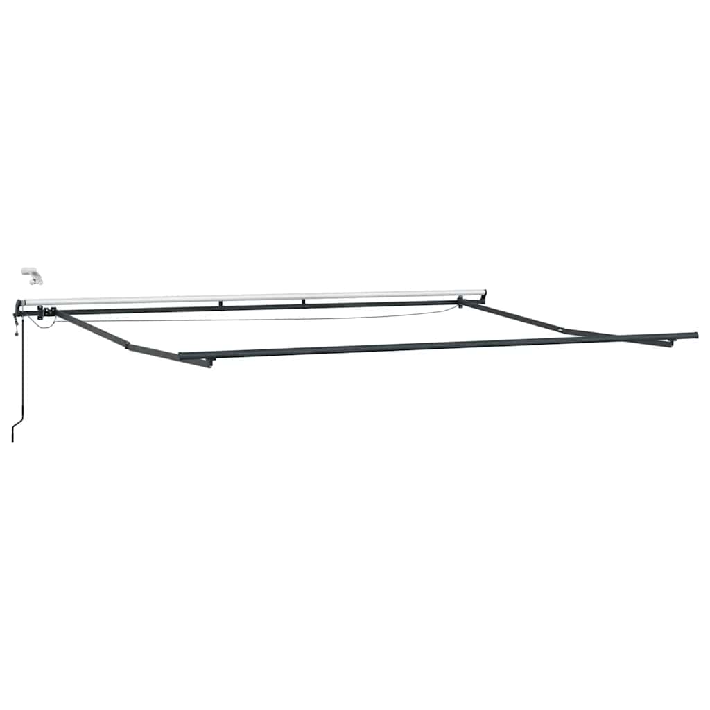 Markise Automatisch mit LEDs Braun 450x300 cm