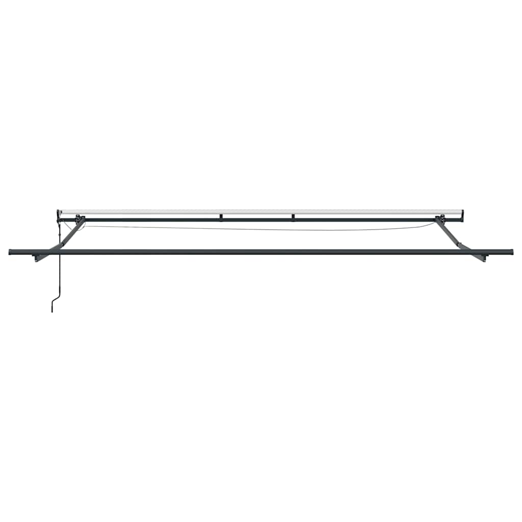 Markise Automatisch mit LEDs Braun 450x300 cm