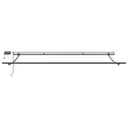 Markise Manuell mit LEDs Braun 500x300 cm