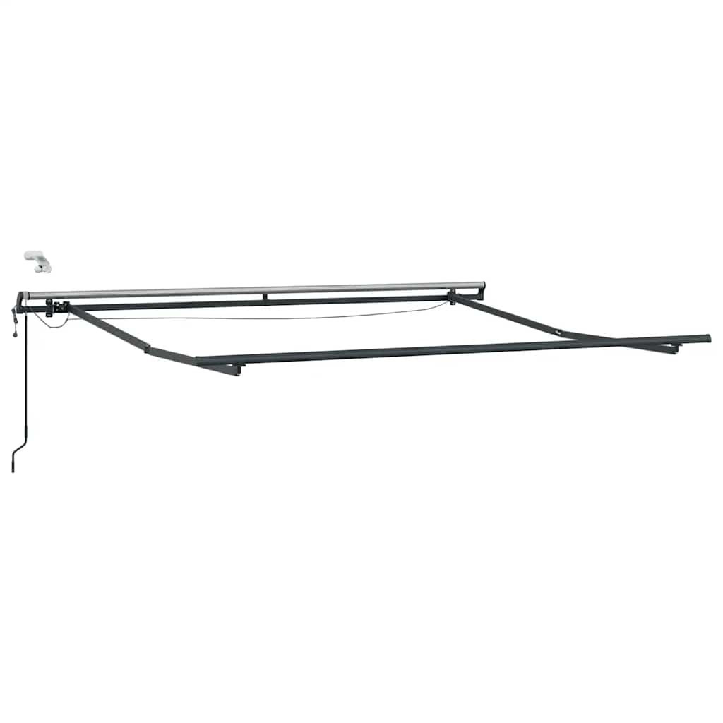 Markise Automatisch mit LEDs Anthrazit & Weiß 300x250 cm