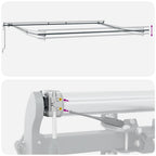 Markise Automatisch Anthrazit und Weiß 450x300 cm
