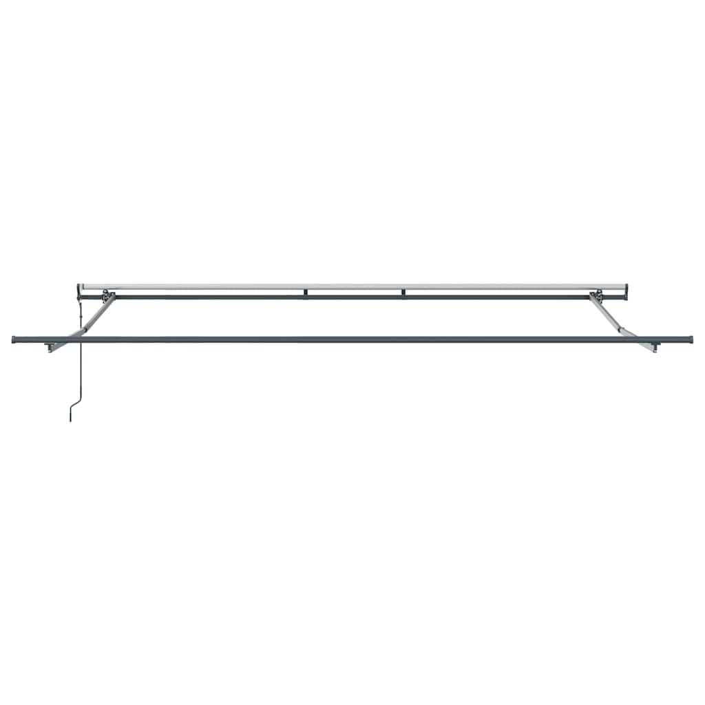 Markise Automatisch Anthrazit und Weiß 500x300 cm