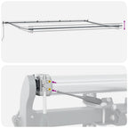 Markise Automatisch mit LEDs Anthrazit & Weiß 600x300 cm