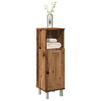 Badschrank Altholz-Optik 30x30x95 cm Holzwerkstoff
