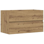 Waschbeckenunterschrank Artisan-Eiche 90x38,5x45 Holzwerkstoff