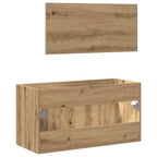 Badschrank mit Spiegel Artisan-Eiche Holzwerkstoff