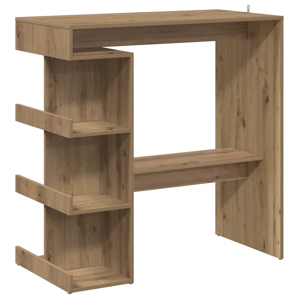 Bartisch mit Regal Artisan-Eiche 100x48x101,5 cm
