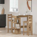 Bartisch mit Regal Artisan-Eiche 100x48x101,5 cm