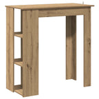 Bartisch mit Regal Artisan-Eiche 102x50x103,5 cm Holzwerkstoff