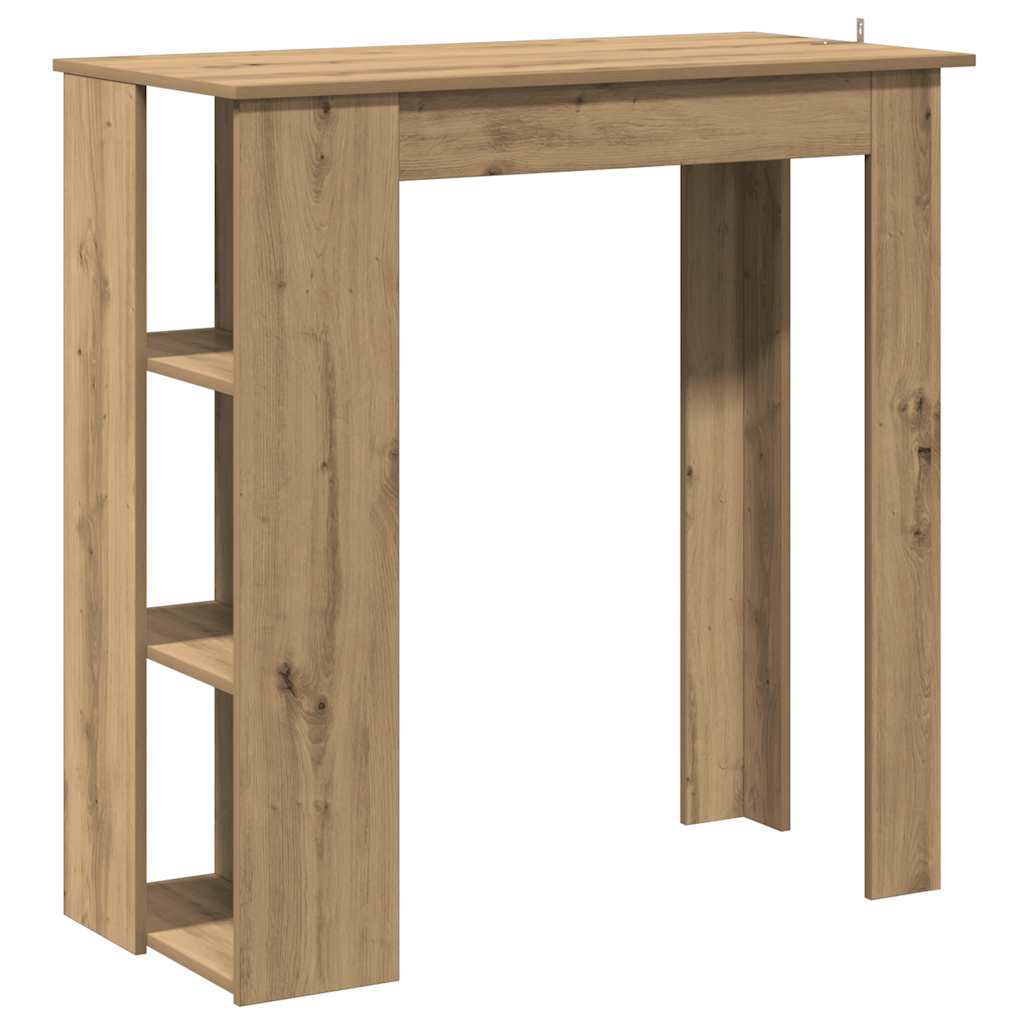 Bartisch mit Regal Artisan-Eiche 102x50x103,5 cm Holzwerkstoff