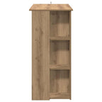 Bartisch mit Regal Artisan-Eiche 102x50x103,5 cm Holzwerkstoff