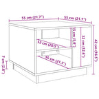 Couchtisch Altholz-Optik 55x55x42 cm Holzwerkstoff