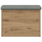 Sitzbank mit Stauraum Artisan-Eiche 62x42x45 cm Holzwerkstoff