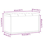 Aufbewahrungsbank Artisan-Eiche 82 x 42 x 45 cm Holzwerkstoff