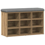 Schuhbank Artisan-Eiche 82x32x50 cm Holzwerkstoff