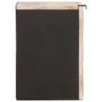 Badezimmer Hängeschrank Weiß 38 x 33 x 48 cm Massivholz Mango