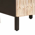 Badezimmerschrank mit Regal Schwarz und Weiß 38 x 33 x 160 cm