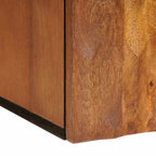 Badezimmer Hängeschrank Braun 38 x 33 x 48 cm Massivholz Mango