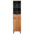 Badezimmerschrank Braun 38 x 33 x 160 cm Massivholz Mango
